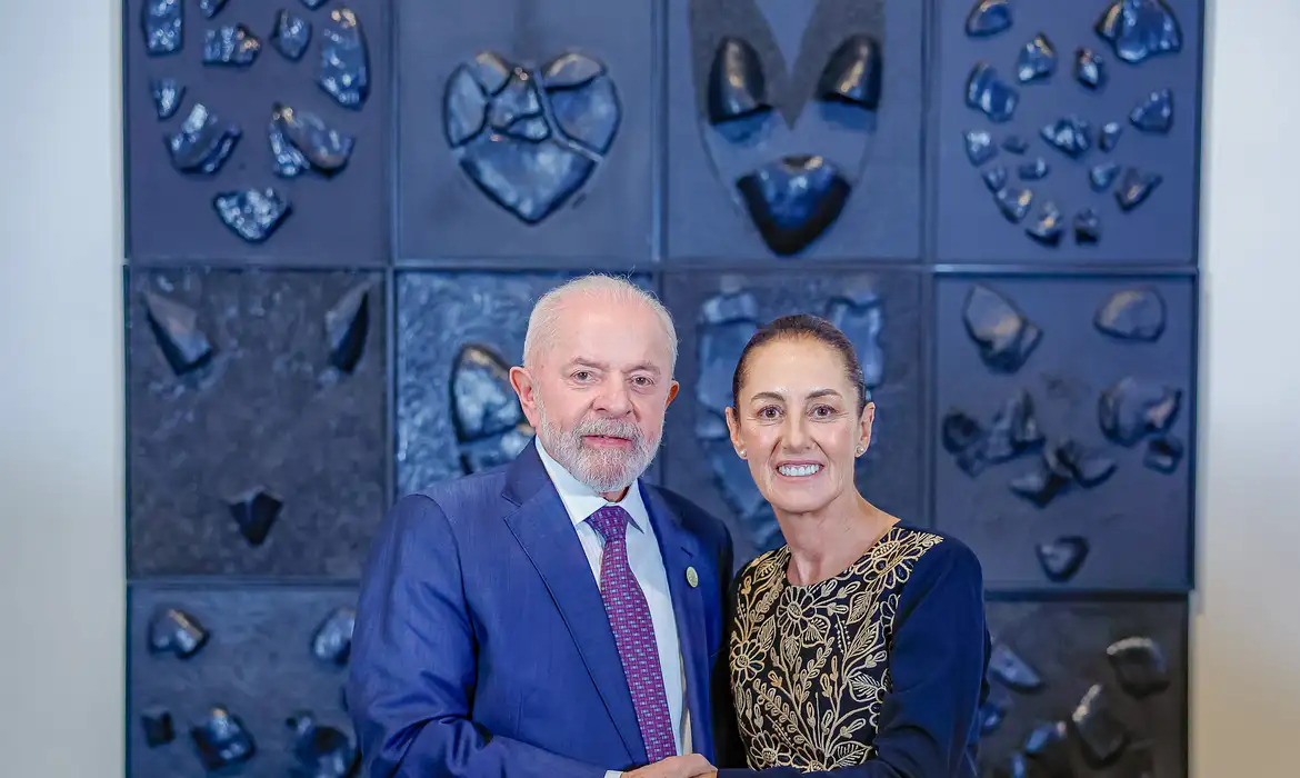 O presidente Lula participou da posse da mexicana Claudia Sheinbaum nesta terça-feira (1°)