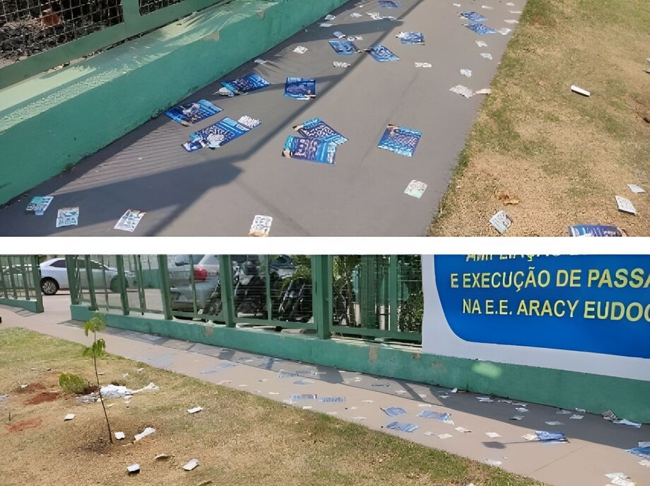 Ministério Público de MS já registra 13 casos de derrame de santinhos nas eleições em Campo Grande; candidatos são multados e população é orientada a denunciar no segundo turno.