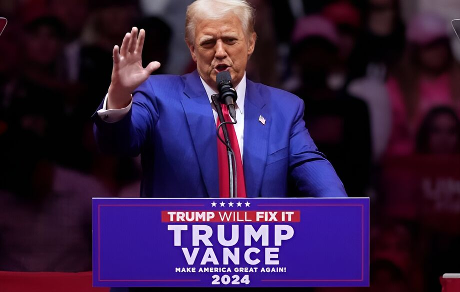 O candidato republicano à presidência dos EUA, Donald Trump