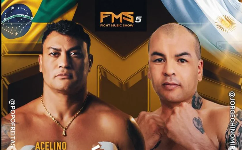Popó derrota 'El Chino' em luta principal do Fight Music Show 5 e desafia Pablo Marçal.