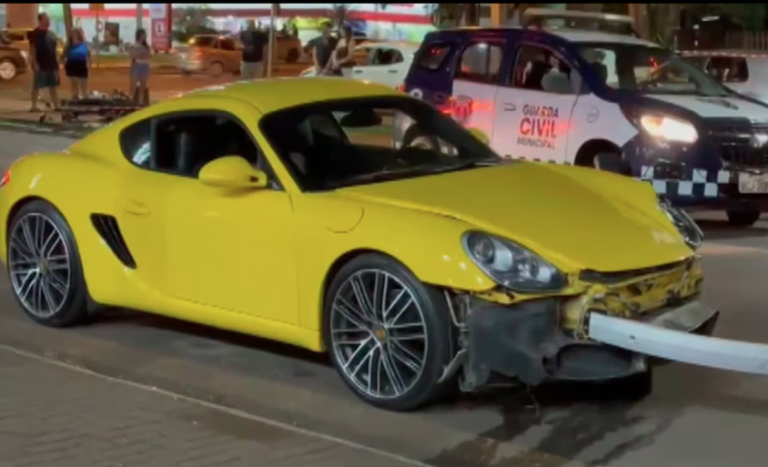 Porsche envolvida em caso de morte no trânsito em Maringá é do modelo Cayman, na cor amarela