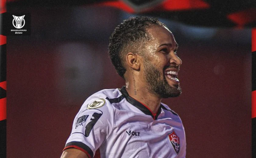 Everaldo foi o autor do gol do Vitória sobre o Red Bull Bragantino.