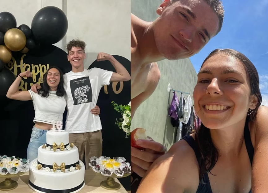 Brenda Freitas postou texto e fotos em homenagem ao seu namorado, Henry da Fontoura Guimarães, de 15 anos, morto em acidente de trânsito no Paraná.
