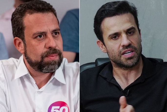 Guilherme Boulos e Pablo Marçal