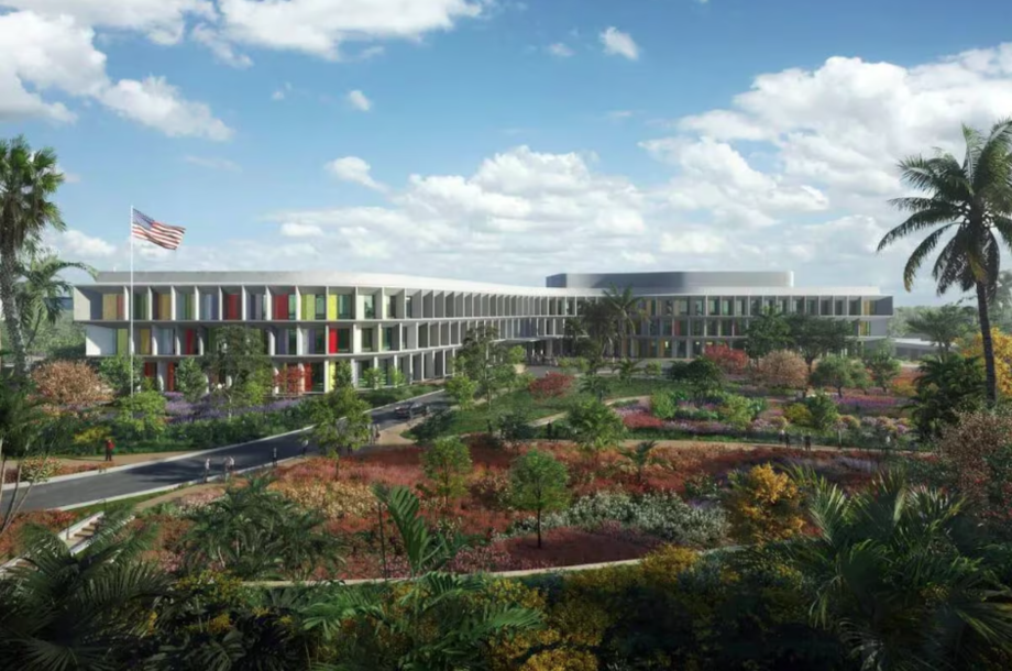 Projeto da nova embaixada dos Estados Unidos em Brasília - Divulgação/The U.S. Department of State Bureau of Overseas Buildings Operations