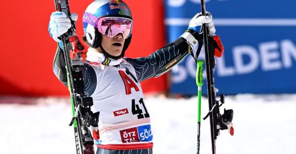 Lucas Pinheiro Braathen na Copa do Mundo de Sölden, na Áustria