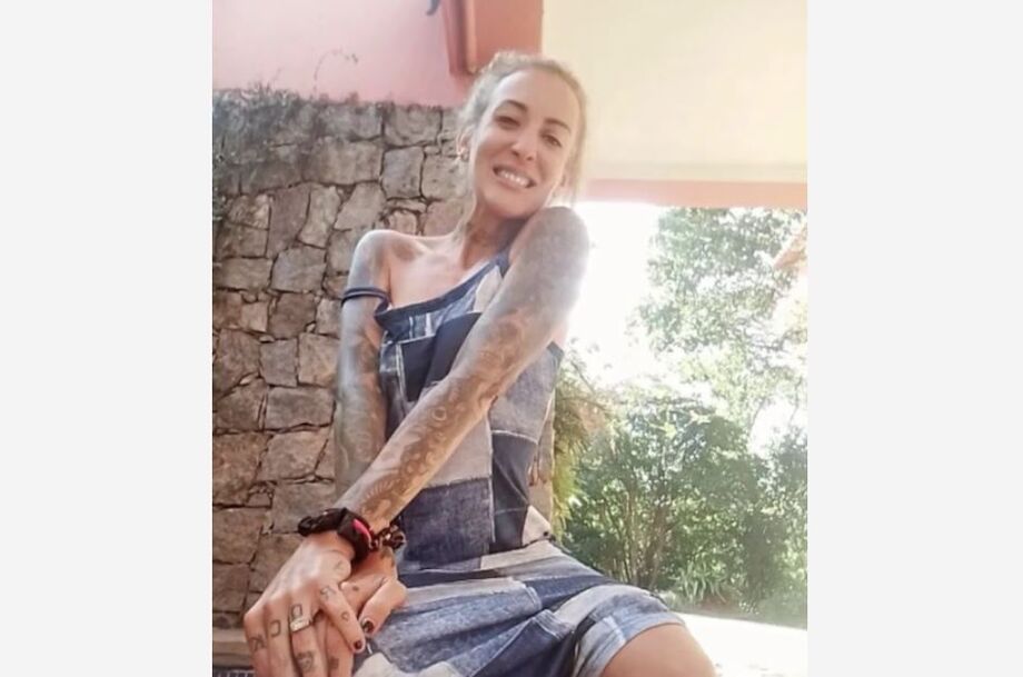 A jornalista Ana Luiza Dias, a Luka Dias