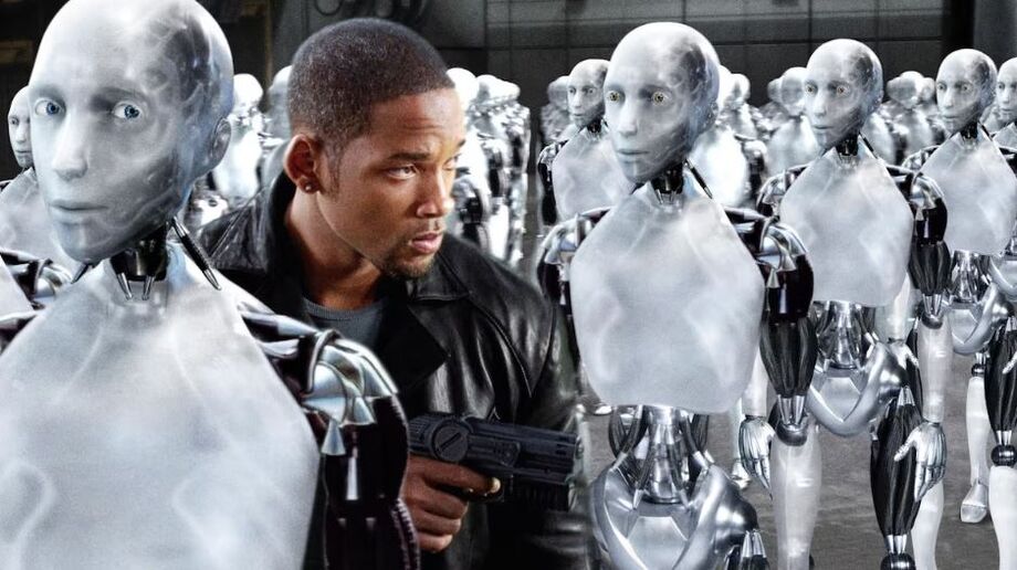 Will Smith é protagonista do filme de ficção científica 'Eu, Robô', de 2004, dirigido por Alex Proyas