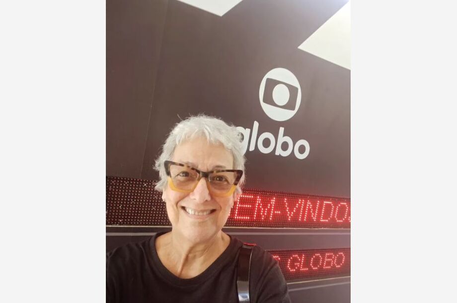 Anja Bittencourt nos estúdios da Rede Globo. Último trabalho da atriz na TV foi em nova versão de 'Elas Por Elas'