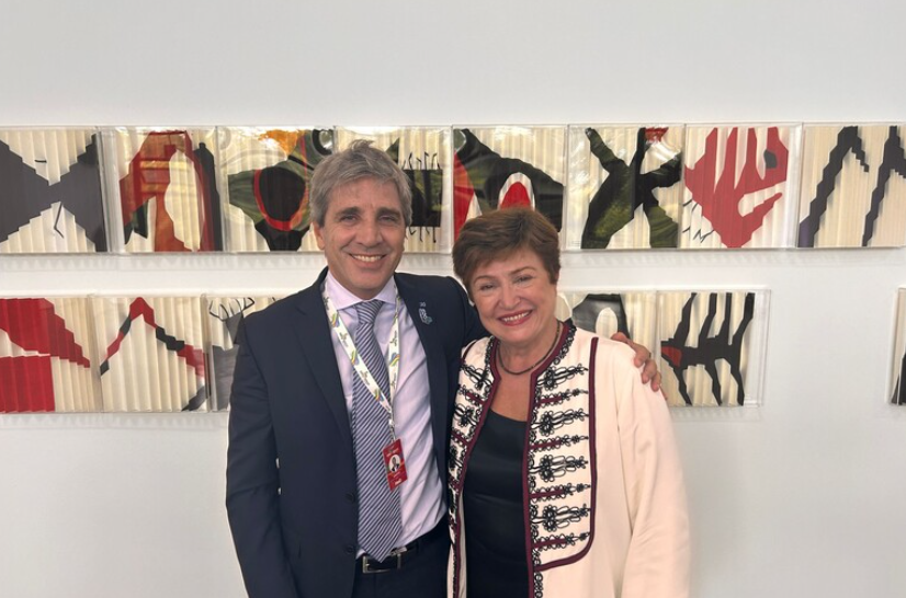 Luis Caputo e Kristalina Georgieva