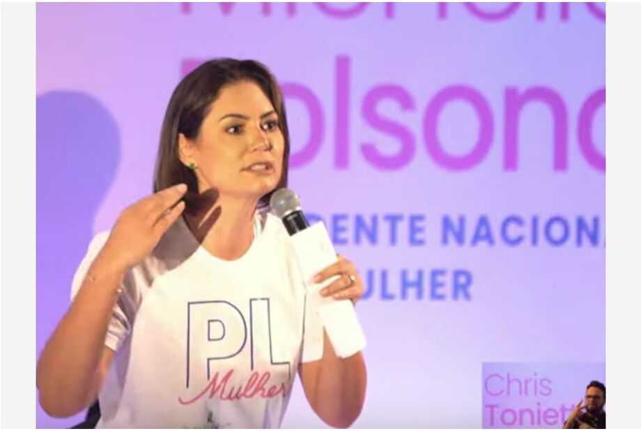 Michelle Bolsonaro fez fala machista durante evento em Goiânia