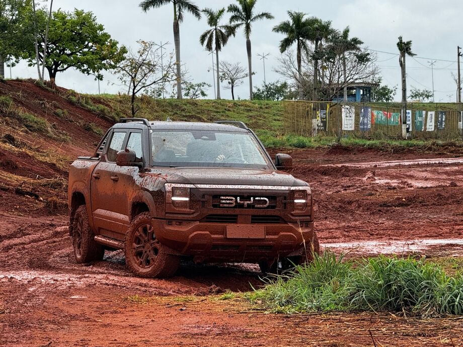 Força da BYD Shark sendo posta a prova