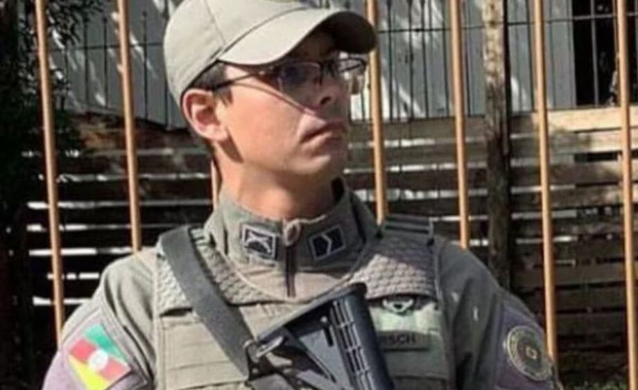 Policial militar Everton Kirsch Júnior, de 31 anos, foi morto por atirador em Novo Hamburgo.