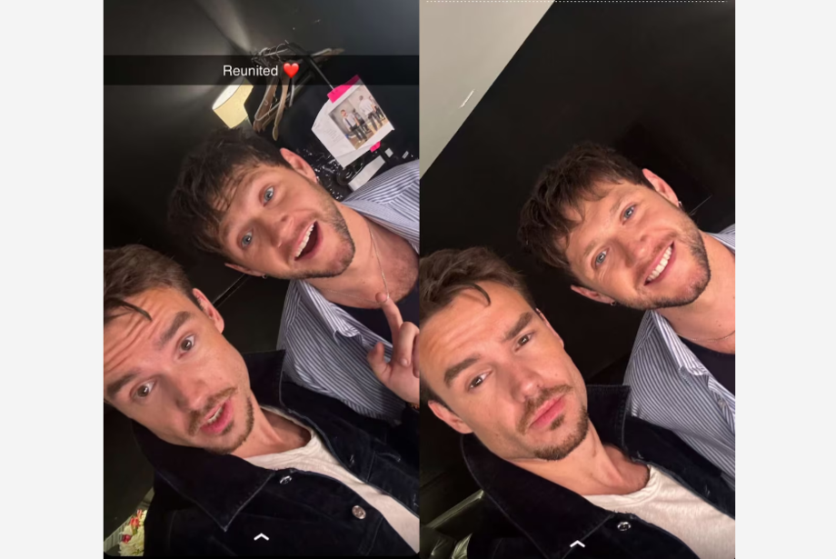 Liam Payne e Niall Horan nos bastidores de show do irlandês na Argentina no início de outubro de 2024.
