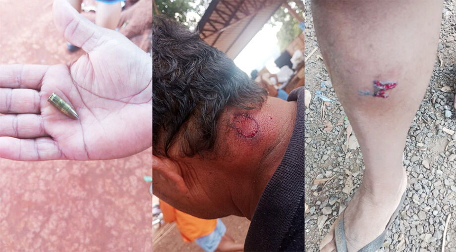 Indígenas alegam que foram feridos pelos agentes da PM