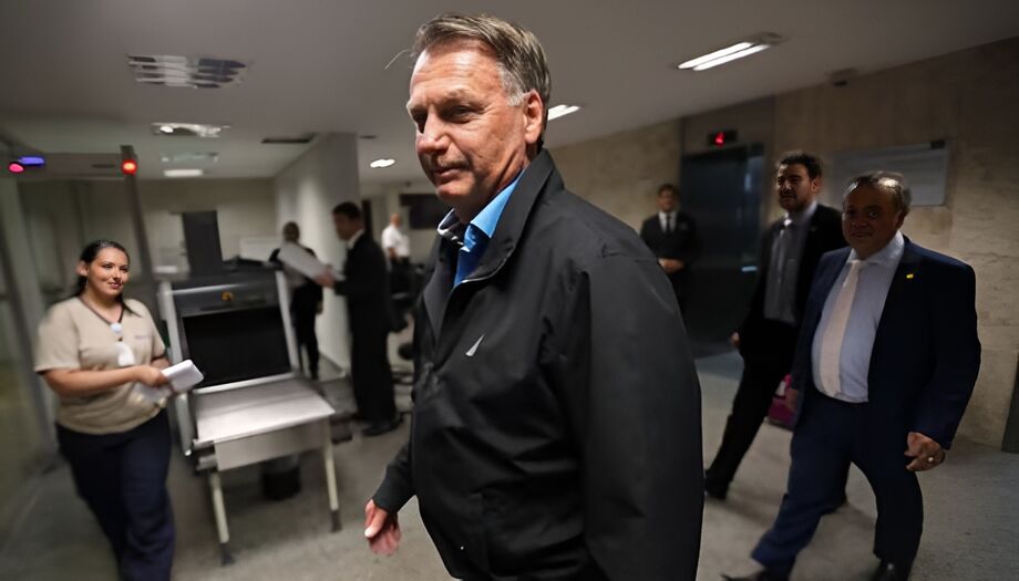 O ex-presidente Jair Bolsonaro em 30 de outubro no Senado Federal, em Brasília