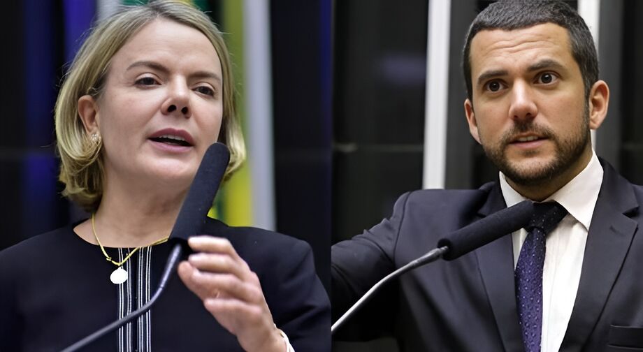 Gleisi Hoffmann (PT-PR) e Carlos Jordy (PL-RJ) opinaram sobre relatório na Polícia Federal na Câmara dos Deputados