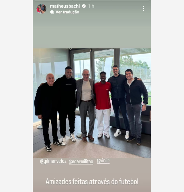 Desempregado, Tite se encontra com jogadores do Real Madrid