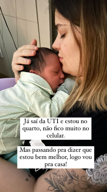 Viih Tube mostra momento com o recém-nascido Ravi, que veio ao mundo na segunda-feira, 11.
