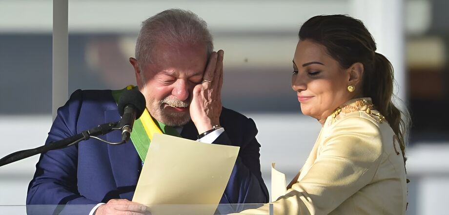 Lula durante posse