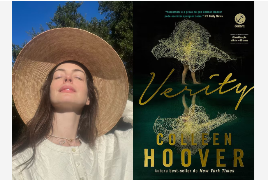 Anne Hathaway irá estrelar adaptação de 'Verity', livro best seller de Colleen Hoover.