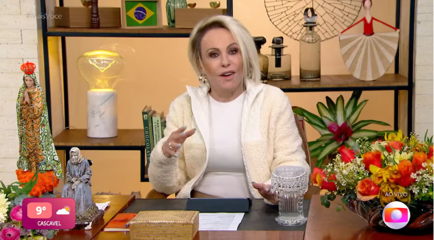 SAO PAULO CADERNO 2 ANA MARIA BRAGA 27-08-2024 Ana Maria explica que nao acordou bem por causa da queda de temperatura