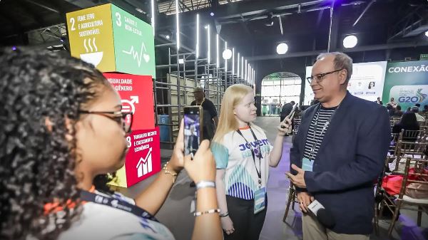G20: estudantes da rede estadual atuam como repórteres