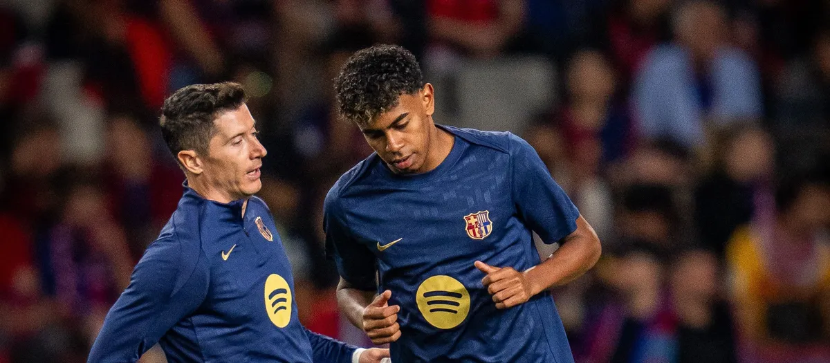 Barcelona confirma lesões de Lamine Yamal e Lewandowski e dupla fica fora da Liga das Nações