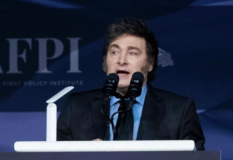 O presidente argentino Javier Milei