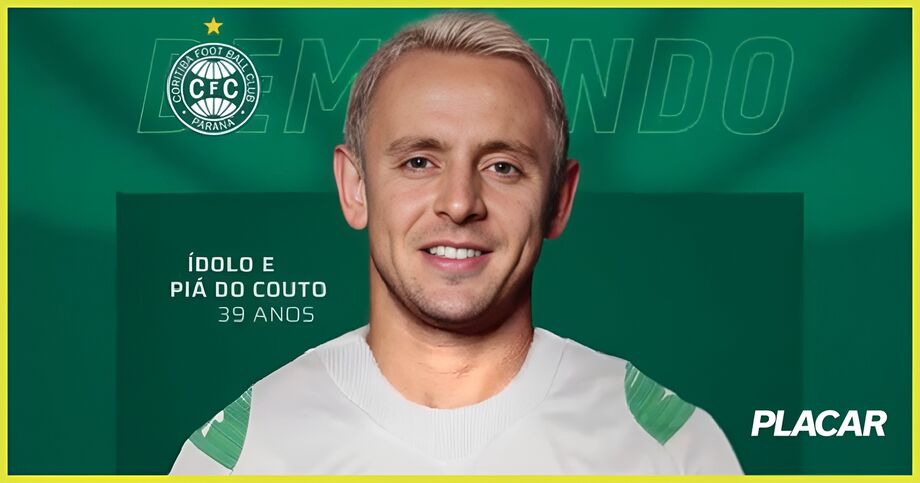 Coritiba oficializa retorno do lateral Rafinha, ex-São Paulo