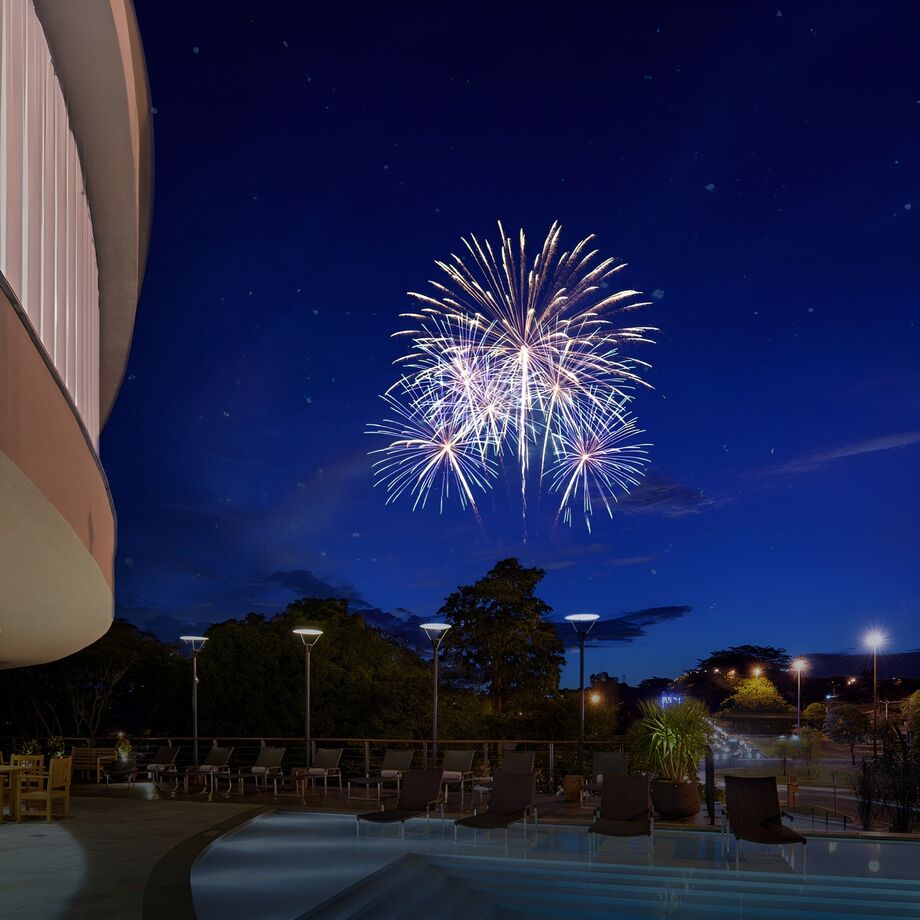 Réveillon Celebrate 2025 no Hotel Deville Campo Grande terá ceia, open bar e queima de fogos. Reservas já estão abertas.