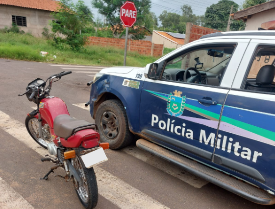 Polícia Militar recupera motocicleta furtada em Aparecida do Taboado