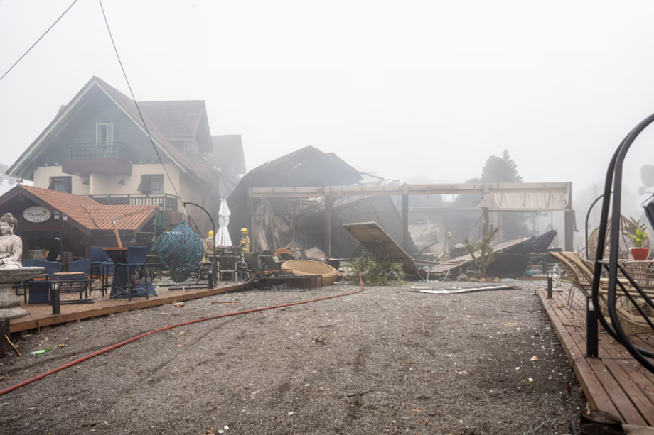 Local onde ocorreu queda de avião em Gramado, na Serra Gaúcha