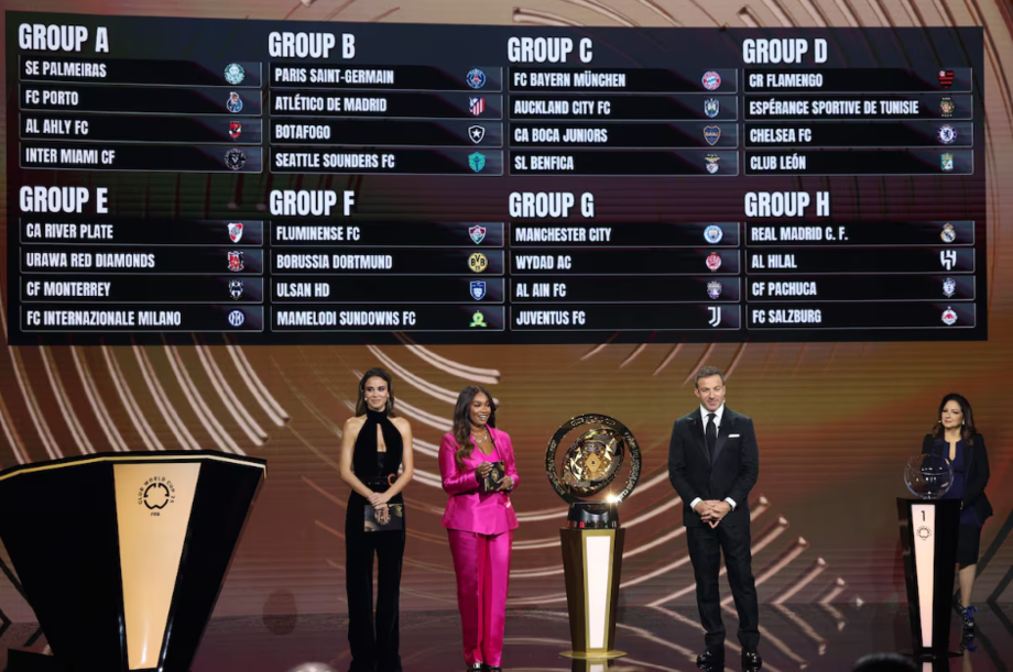 Sorteio dos grupos do Mundial de Clubes foi realizado nesta quinta, em Miami