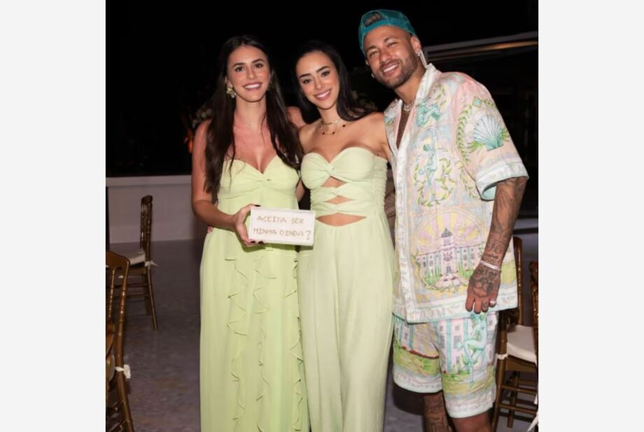 Bruna Biancardi, Bianca Biancardi e Neymar no chá revelação da segunda filha do casal