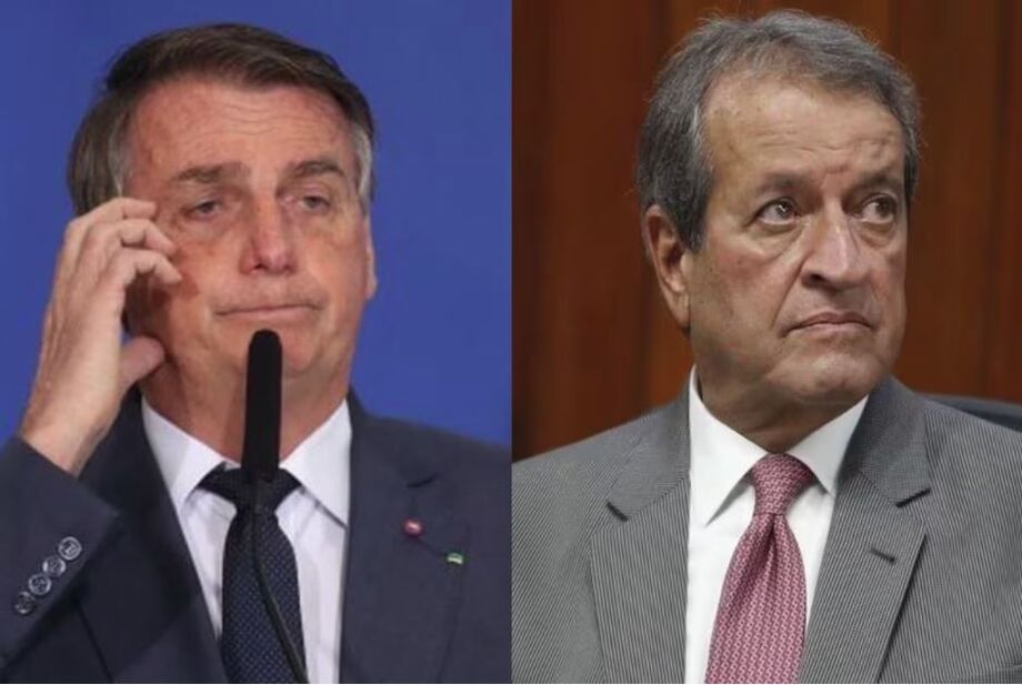 O ex-presidente Jair Bolsonaro e o presidente do PL, Valdemar Costa Neto