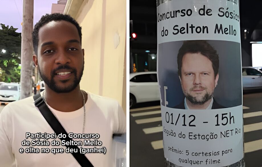 Ramon Carneiro, vencedor do concurso de sósia de Selton Mello, tem 24 anos e mora em Nova Iguaçu, na Baixada Fluminense