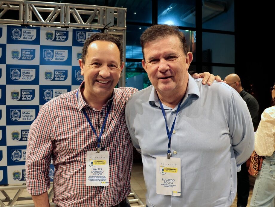Walter Carneiro Júnior ao lado de Eduardo Rocha