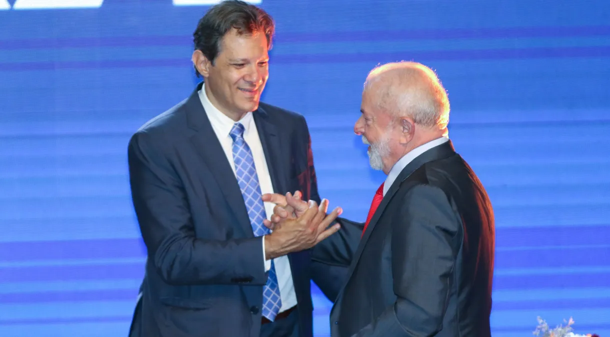 Presidente da República, Luiz Inácio Lula da Silva, e ministro da Fazenda, Fernando Haddad.