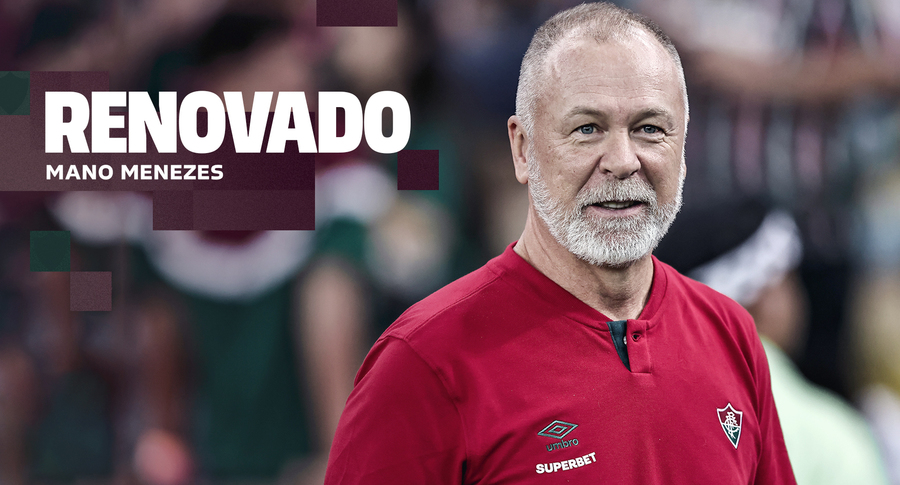 Fluminense renova com técnico Mano Menezes até o fim de 2025