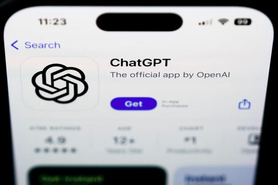 Logo do ChatGPT na tela de um consumidor em West Chester, Pensilvânia