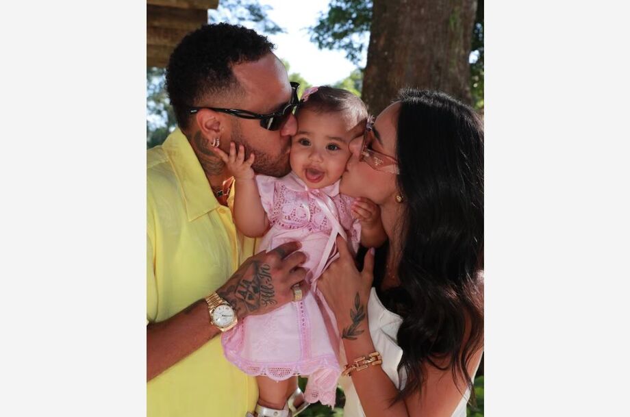Mavie, de um ano, é filha de Neyjmar com Bruna Biancardi.