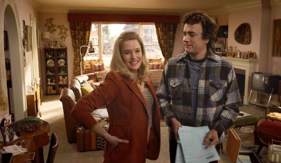 Cena de 'Aqui', filme estrelado por Tom Hanks e Robin Wright.
