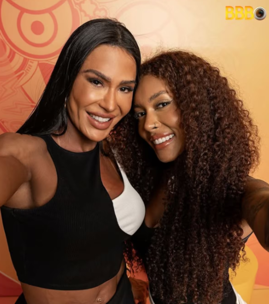 Gracyanne Barbosa e Giovanna Jacobina formam uma das duplas do BBB25
