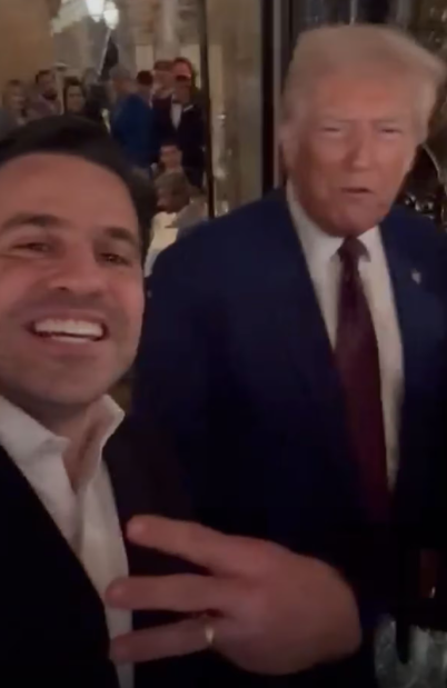Pablo Marçal (PRTB) se encontra com o presidente dos Estados Unidos, Donald Trump (Republicano).