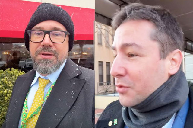 O deputado federal Marcos Pollon e o deputado estadual João Catan estão nos EUA