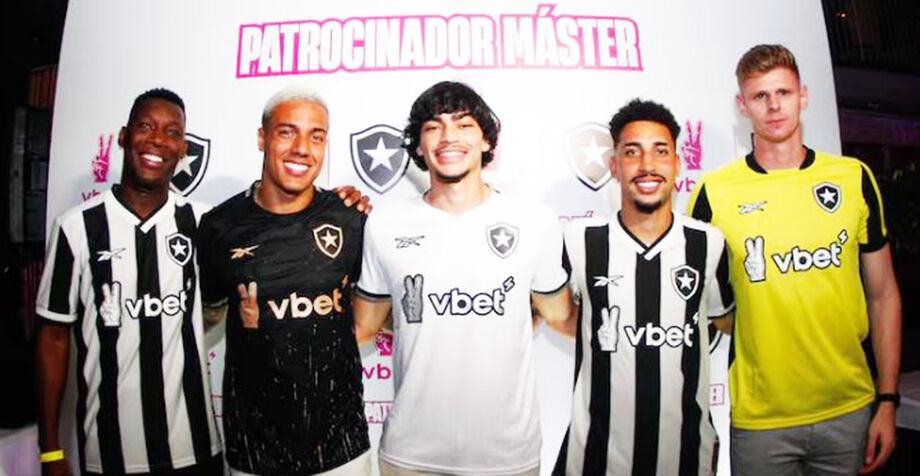 Botafogo anunciou a casa de apostas VBet como nova patrocinadora máster
