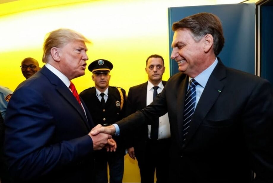Jair Bolsonaro e Donal Trump em Assembleia-Geral da ONU em 2019