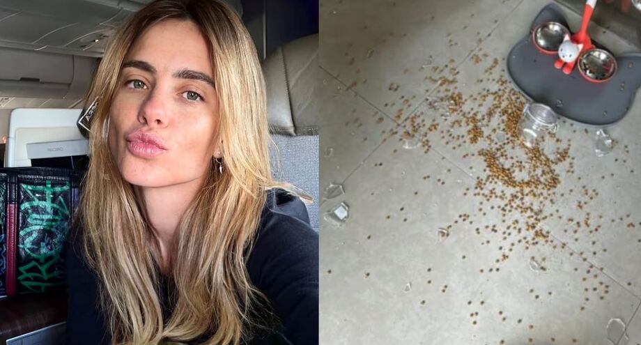 A atriz compartilhou a situação da sua cozinha após a invasão