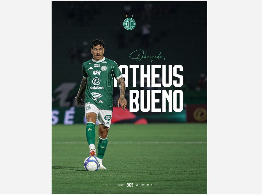 Guarani negocia o volante Matheus Bueno com o Shimizu S-Pulse, do Japão
